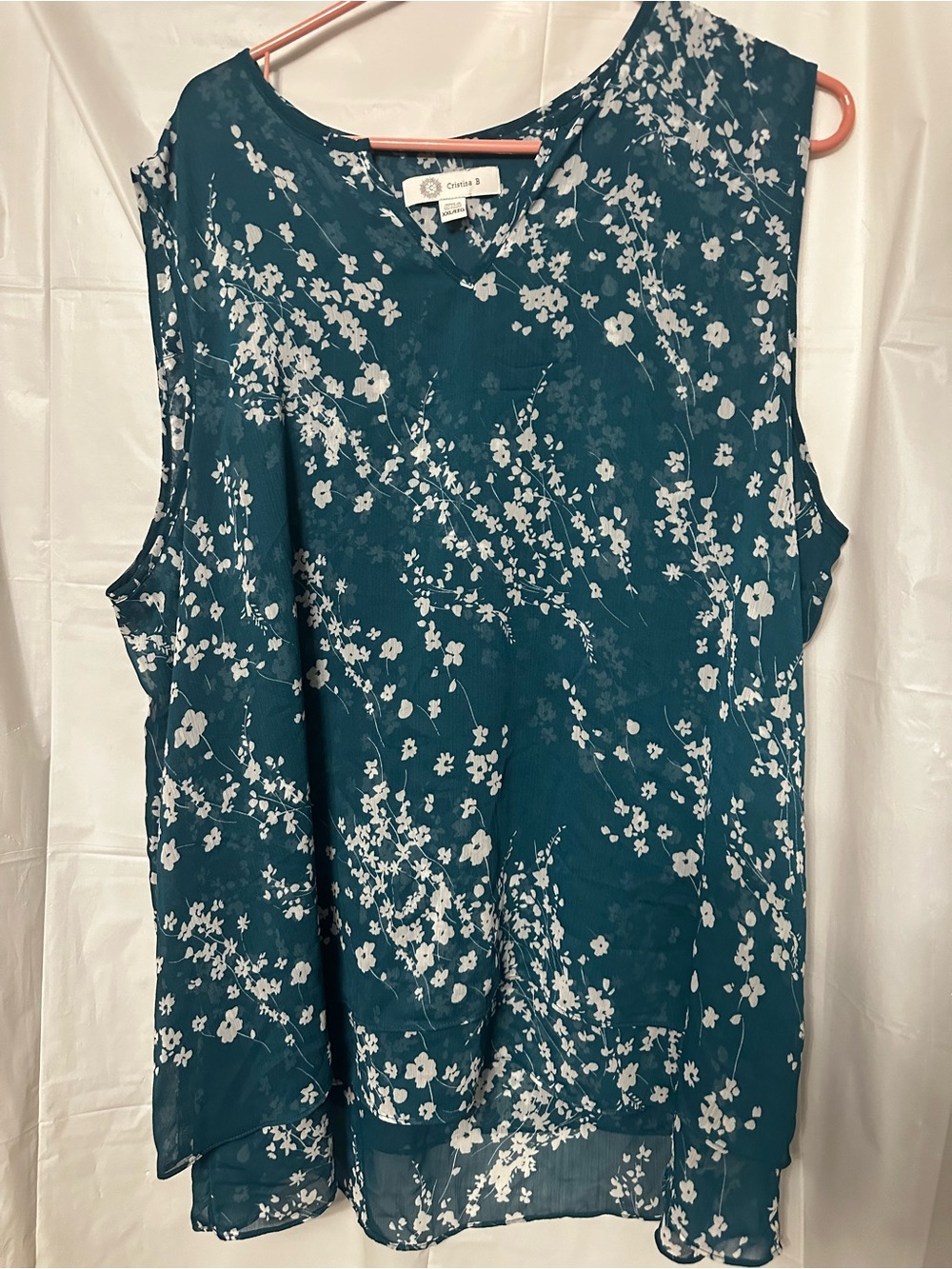 Cristina B spruce cherry tunic size XXL